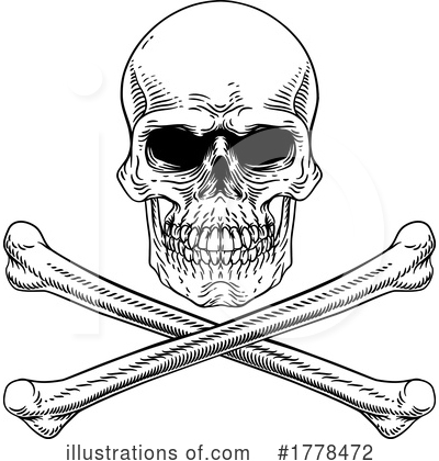 Royalty-Free (RF) Skull Clipart Illustration by AtStockIllustration - Stock Sample #1778472
