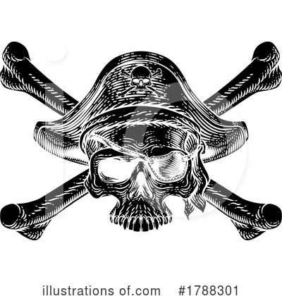 Royalty-Free (RF) Skull Clipart Illustration by AtStockIllustration - Stock Sample #1788301