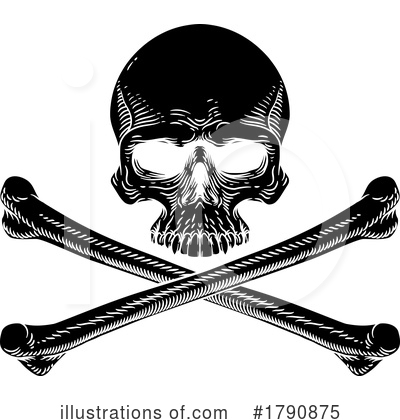Royalty-Free (RF) Skull Clipart Illustration by AtStockIllustration - Stock Sample #1790875