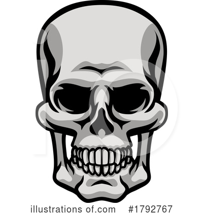 Royalty-Free (RF) Skull Clipart Illustration by AtStockIllustration - Stock Sample #1792767