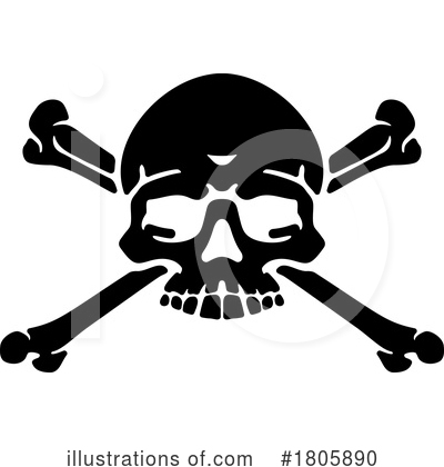 Royalty-Free (RF) Skull Clipart Illustration by AtStockIllustration - Stock Sample #1805890