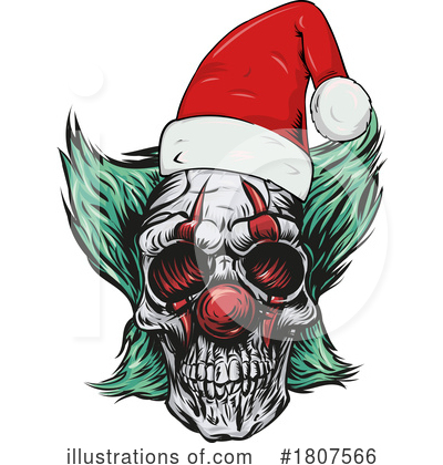 Skull Clipart #1807566 by Domenico Condello