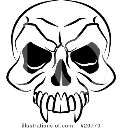 RoyaltyFree RF Skull Clipart Illustration by Geo Images Stock Sample 