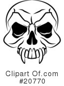 Skull Clipart #20770 by AtStockIllustration