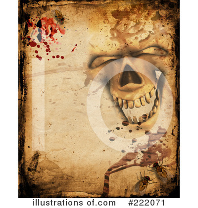 Royalty-Free (RF) Skull Clipart Illustration by KJ Pargeter - Stock Sample #222071