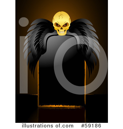 Royalty-Free (RF) Skull Clipart Illustration by elaineitalia - Stock Sample #59186