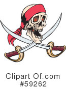 Skull Clipart #59262 by Dennis Holmes Designs