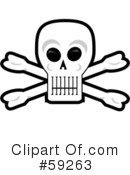 Skull Clipart #59263 by Dennis Holmes Designs