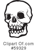 Skull Clipart #59329 by xunantunich