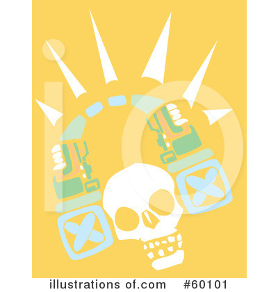 Royalty-Free (RF) Skull Clipart Illustration by xunantunich - Stock Sample #60101