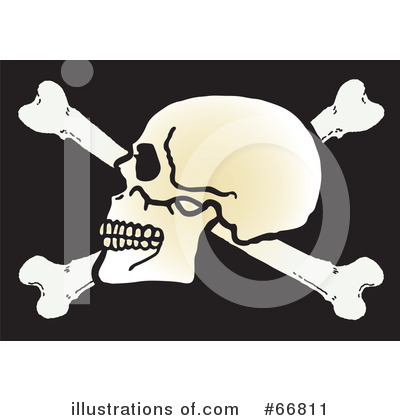 Royalty-Free (RF) Skull Clipart Illustration by Snowy - Stock Sample #66811