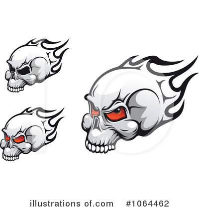 Royalty-Free (RF) Skulls Clipart Illustration by Vector Tradition SM - Stock Sample #1064462