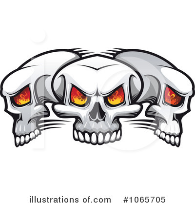 Royalty-Free (RF) Skulls Clipart Illustration by Vector Tradition SM - Stock Sample #1065705