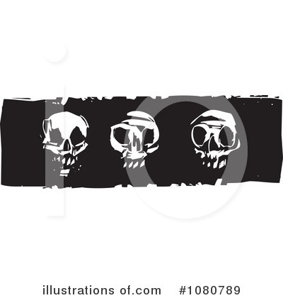 Royalty-Free (RF) Skulls Clipart Illustration by xunantunich - Stock Sample #1080789