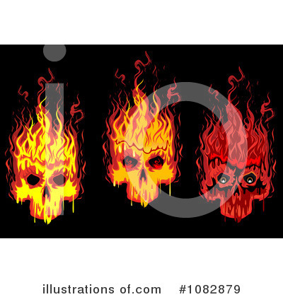 Royalty-Free (RF) Skulls Clipart Illustration by Vector Tradition SM - Stock Sample #1082879