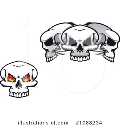 Royalty-Free (RF) Skulls Clipart Illustration by Vector Tradition SM - Stock Sample #1083234
