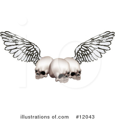 Royalty-Free (RF) Skulls Clipart Illustration by AtStockIllustration - Stock Sample #12043