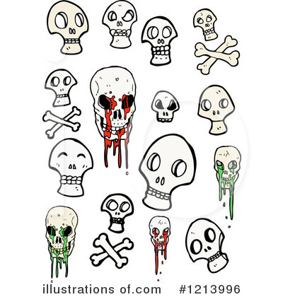 Royalty-Free (RF) Skulls Clipart Illustration by lineartestpilot - Stock Sample #1213996