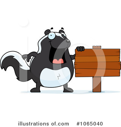Royalty-Free (RF) Skunk Clipart Illustration by Cory Thoman - Stock Sample #1065040