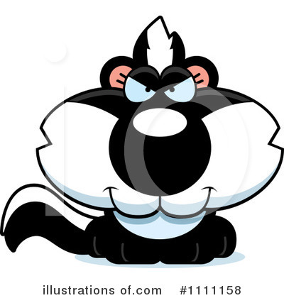 Royalty-Free (RF) Skunk Clipart Illustration by Cory Thoman - Stock Sample #1111158