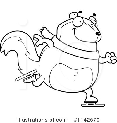 Royalty-Free (RF) Skunk Clipart Illustration by Cory Thoman - Stock Sample #1142670