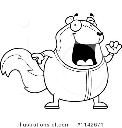 Royalty-Free (RF) Skunk Clipart Illustration by Cory Thoman - Stock Sample #1142671