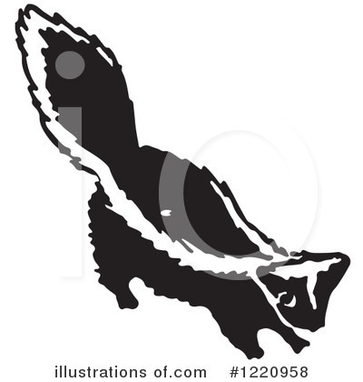 Royalty-Free (RF) Skunk Clipart Illustration by Picsburg - Stock Sample #1220958