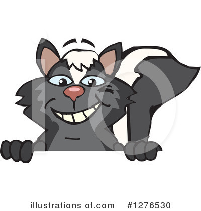 Royalty-Free (RF) Skunk Clipart Illustration by Dennis Holmes Designs - Stock Sample #1276530