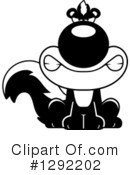 Skunk Clipart #1292202 by Cory Thoman