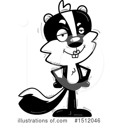 Royalty-Free (RF) Skunk Clipart Illustration by Cory Thoman - Stock Sample #1512046