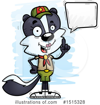 Royalty-Free (RF) Skunk Clipart Illustration by Cory Thoman - Stock Sample #1515328