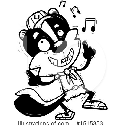 Royalty-Free (RF) Skunk Clipart Illustration by Cory Thoman - Stock Sample #1515353