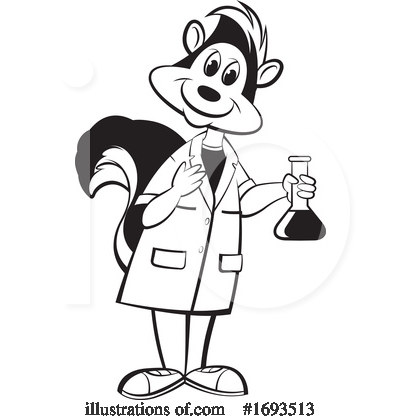 Skunk Clipart #1693513 by Lal Perera