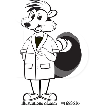 Skunk Clipart #1693516 by Lal Perera