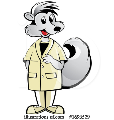 Skunk Clipart #1693529 by Lal Perera