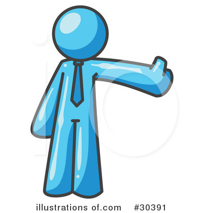 Royalty-Free (RF) Sky Blue Collection Clipart Illustration by Leo Blanchette - Stock Sample #30391