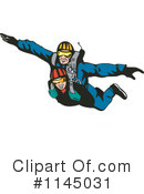 Skydiving Clipart #1145031 by patrimonio
