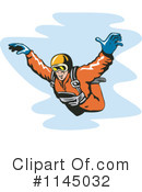Skydiving Clipart #1145032 by patrimonio