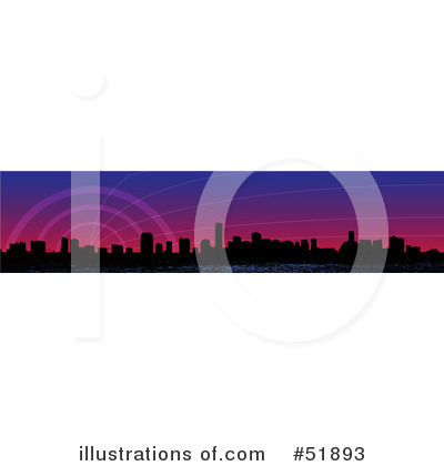 Royalty-Free (RF) Skyline Clipart Illustration by stockillustrations - Stock Sample #51893