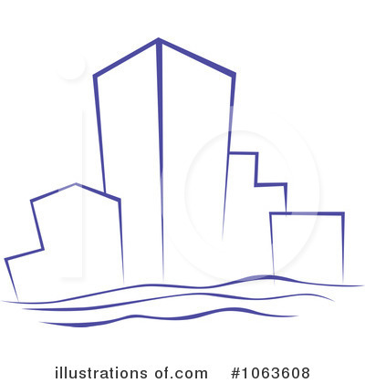 Royalty-Free (RF) Skyscraper Clipart Illustration by Vector Tradition SM - Stock Sample #1063608
