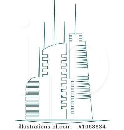Royalty-Free (RF) Skyscraper Clipart Illustration by Vector Tradition SM - Stock Sample #1063634