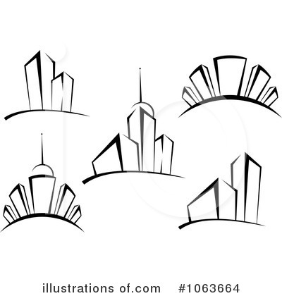 Royalty-Free (RF) Skyscraper Clipart Illustration by Vector Tradition SM - Stock Sample #1063664