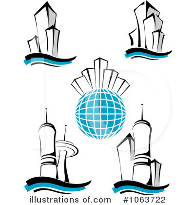 Royalty-Free (RF) Skyscraper Clipart Illustration by Vector Tradition SM - Stock Sample #1063722