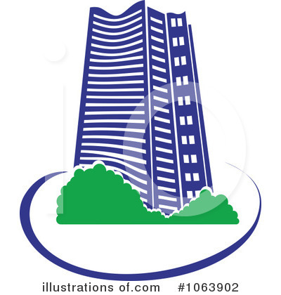 Royalty-Free (RF) Skyscraper Clipart Illustration by Vector Tradition SM - Stock Sample #1063902