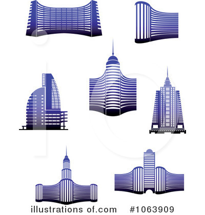 Royalty-Free (RF) Skyscraper Clipart Illustration by Vector Tradition SM - Stock Sample #1063909