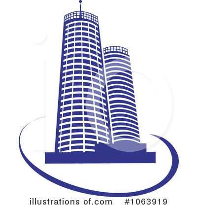 Royalty-Free (RF) Skyscraper Clipart Illustration by Vector Tradition SM - Stock Sample #1063919
