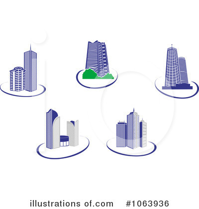 Royalty-Free (RF) Skyscraper Clipart Illustration by Vector Tradition SM - Stock Sample #1063936