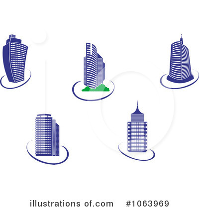 Royalty-Free (RF) Skyscraper Clipart Illustration by Vector Tradition SM - Stock Sample #1063969