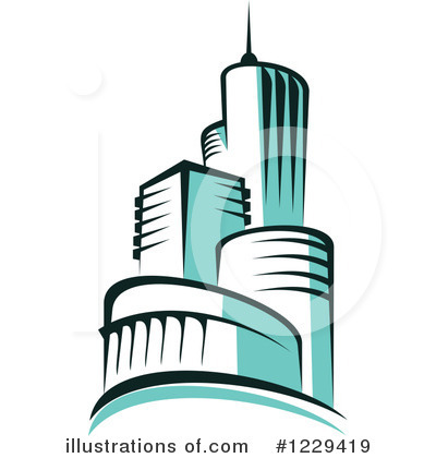 Royalty-Free (RF) Skyscraper Clipart Illustration by Vector Tradition SM - Stock Sample #1229419