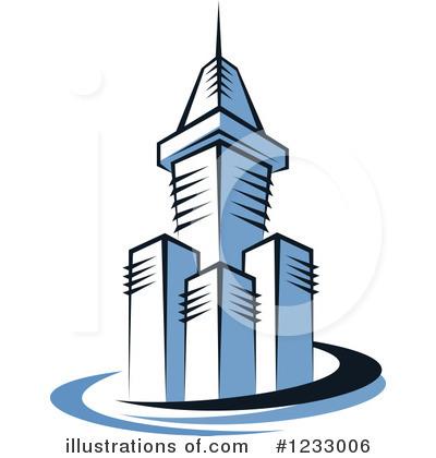 Royalty-Free (RF) Skyscraper Clipart Illustration by Vector Tradition SM - Stock Sample #1233006